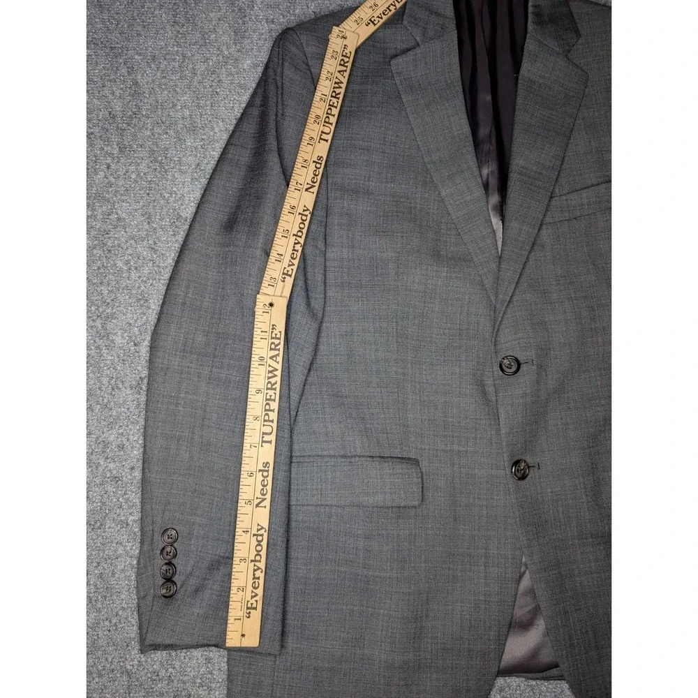 Lauren Ralph‎ Lauren Men's Gray Blazer Jacket 2 Button Size 40R Basic READ